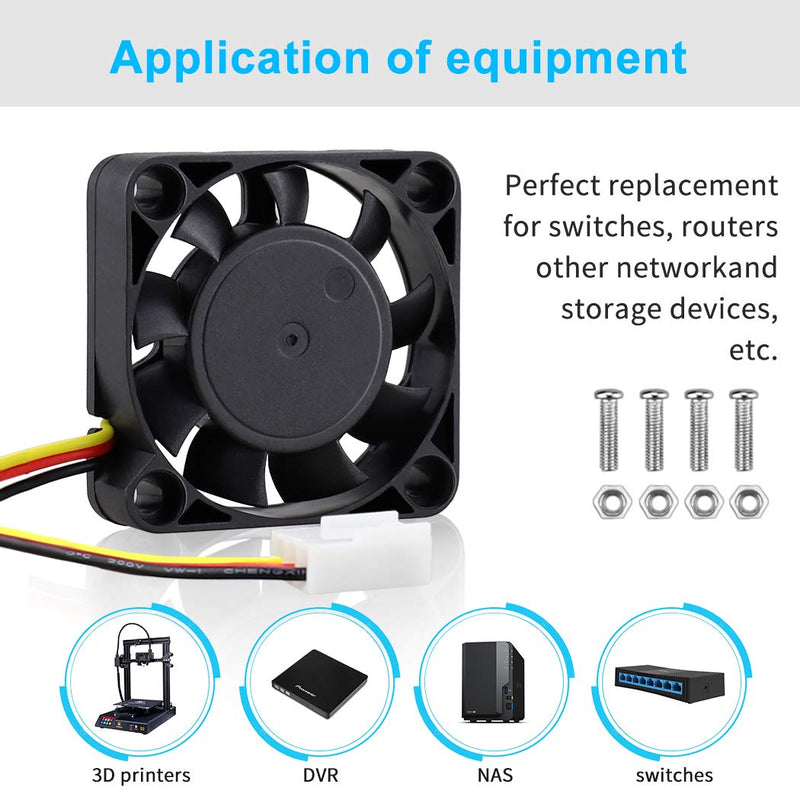  [AUSTRALIA] - Wathai DC Brushless Cooling Fan 40mm x 10mm 12V 3Pin Mini Heatsink Cooler Fans