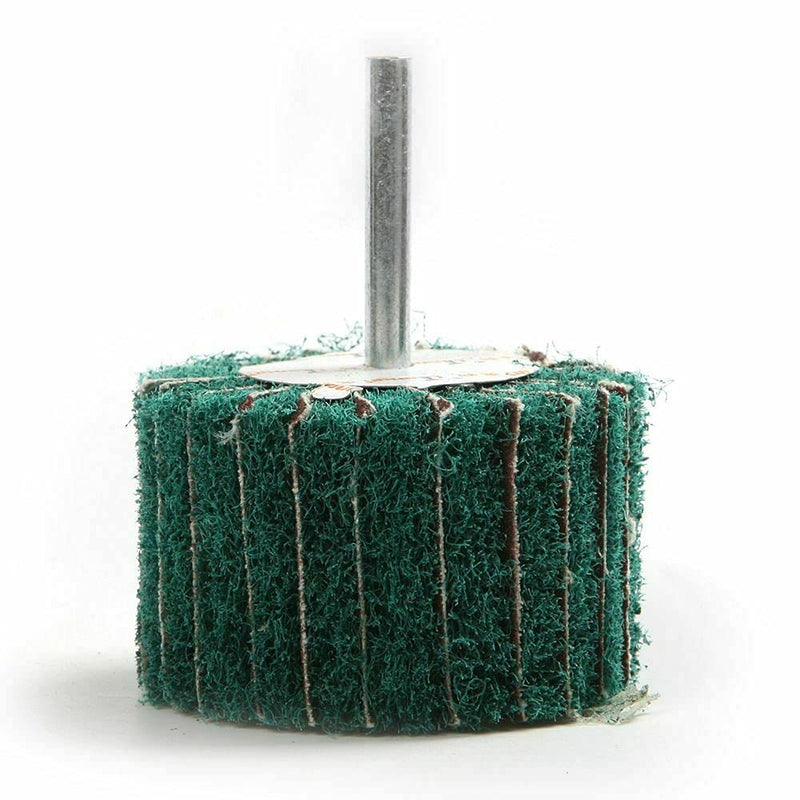  [AUSTRALIA] - 4 PCS Scouring Pad Coarse Fleece Interleaf Flap Sanding Wheels Pad for Rotary Tools Chemical Machinery Abrasive Production （30/40/50/60mm）