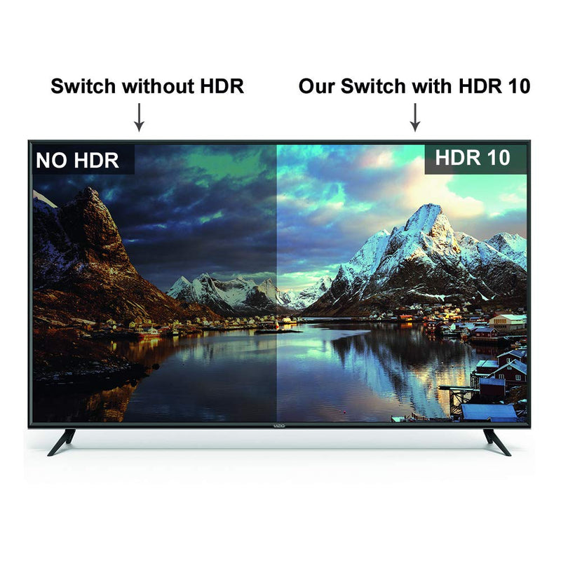  [AUSTRALIA] - 4K@60Hz HDMI Switch Splitter 2 in 4 Out with Remote, avedio links 2x4 HDMI Splitter Switcher 4K with SPDIF & 3.5mm Audio,Support 4K,3D,1080p,HDCP2.2,HDR 10 for PS4,Xbox,Fire Stick,etc