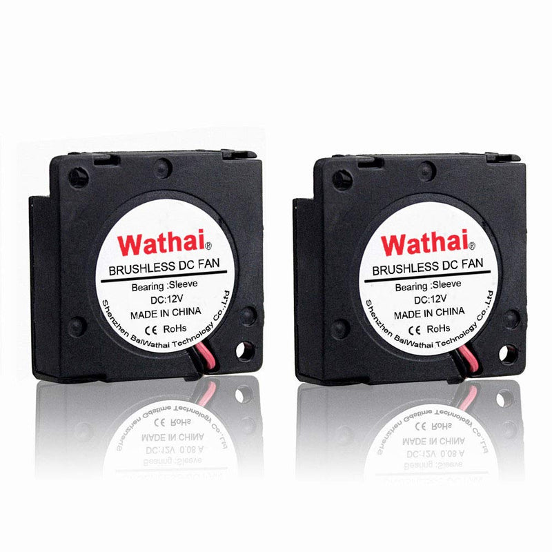  [AUSTRALIA] - 2Packs Wathai 30x30x10mm Brushless Turbo Blower Cooling Fan 30mm 12V ¡­ 30x10mm 12V