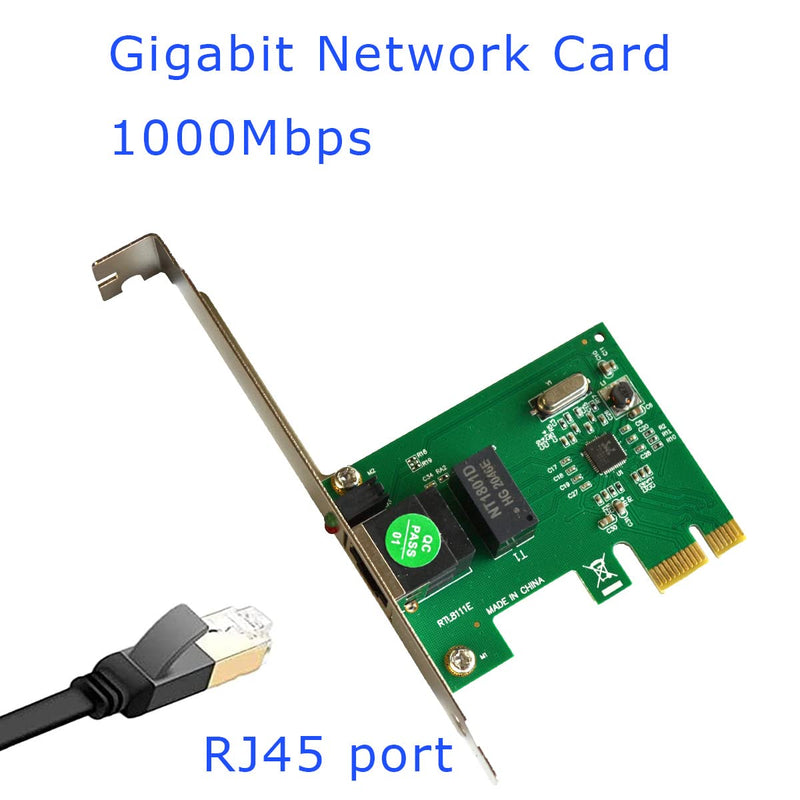  [AUSTRALIA] - Gigabit Ethernet Network Card, PCIE Network Adapter, Ethernet Card for PC, RTL8111E Chip,10/100/1000Mbps