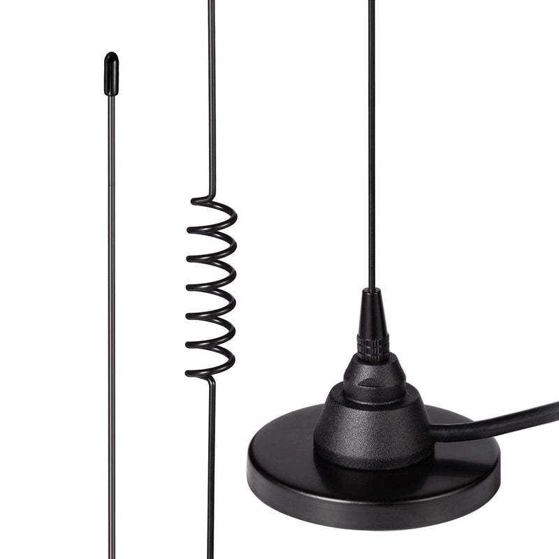  [AUSTRALIA] - Bingfu Mobile Ham Radio Antenna Dual Band VHF UHF 136-174MHz 400-520MHz Amateur Radio Antenna Magnetic Base PL259 Male Antenna for BTECH ICOM Kenwood Midland Yaesu TYT AnyTone Mobile Ham Radio