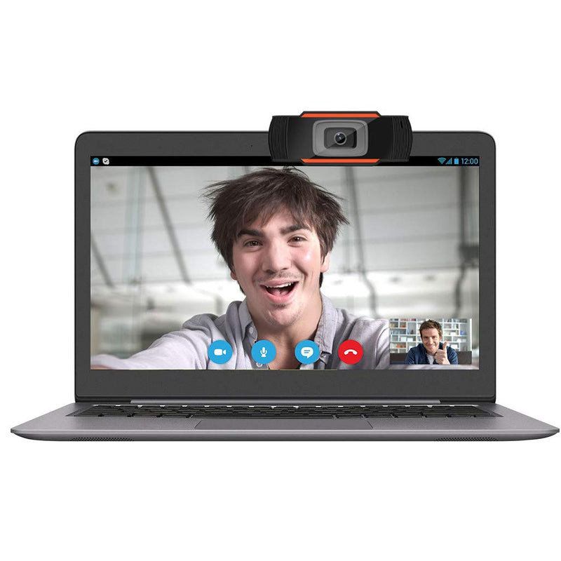  [AUSTRALIA] - 1080P HD Webcam with Microphone, Webcam for Conferencing, Laptop or Desktop Webcam, USB Computer Camera for Mac, Free-Driver Installation 2 Million Pixels