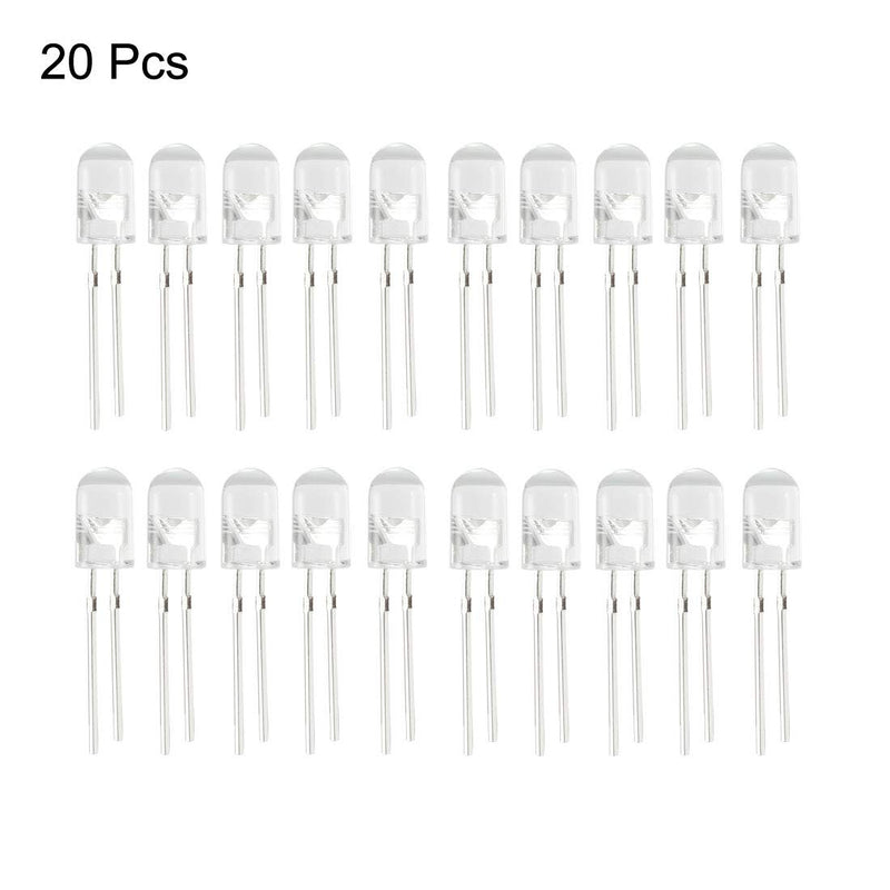  [AUSTRALIA] - uxcell 20pcs 5mm 940nm Infrared Emitter Diode DC 1.5V LED IR Emitter Light Emitting Diodes Clear Round Head