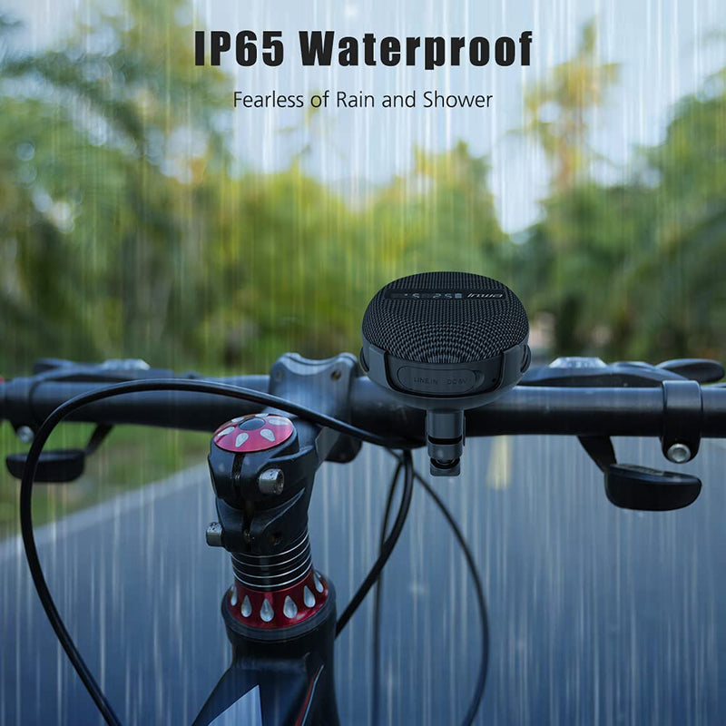  [AUSTRALIA] - Bluetooth Bike Speaker,Inwa Portable Bicycle Speaker,Battery Display and Built-in Mic,Waterproof and Dustproof for Riding,Shower,Beach and Hiking
