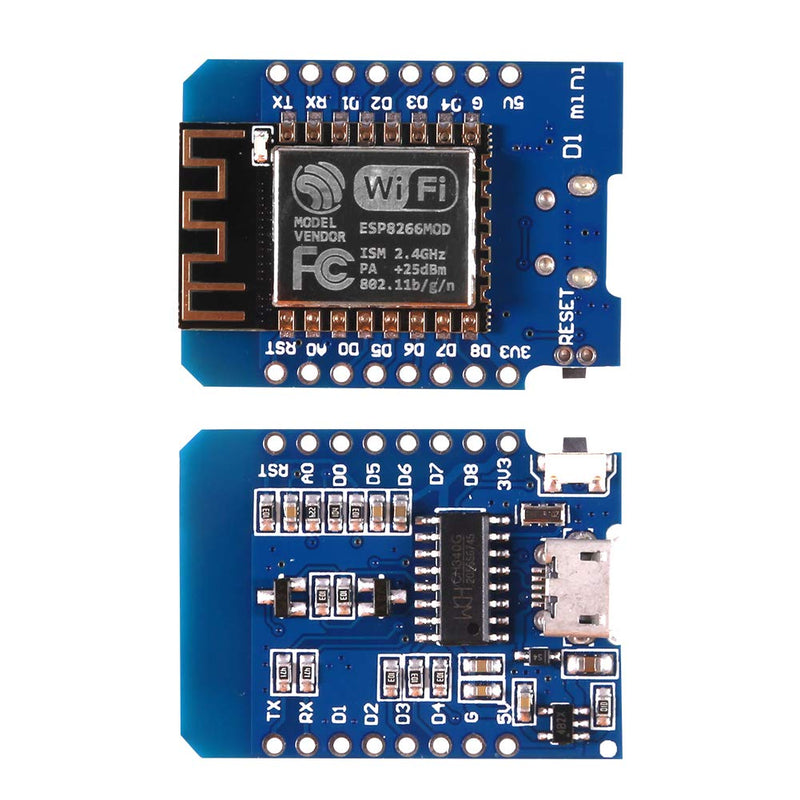  [AUSTRALIA] - WLAN WiFi Internet Development Board D1 Mini NodeMcu Lua 4M Bytes Development Module Base on ESP8266 ESP-12F for Arduino Compatible with WeMos D1 Mini (2PCS) 2PCS