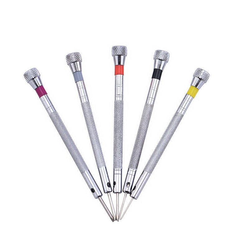  [AUSTRALIA] - Micro Precision Jewelry Screwdriver Set - 5 PCS Screwdrivers with 5 Extra Replace Blades for Watch Repair,Eyeglasses Repair,Jewelry Work,Electronics Repair