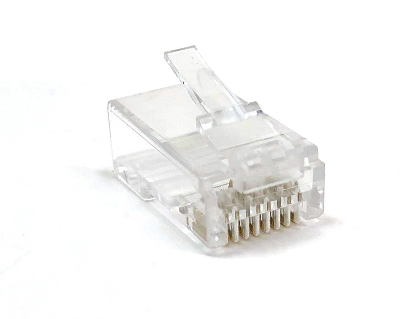  [AUSTRALIA] - Micro Connectors, Inc. 100 Pack CAT6 RJ45 Modular Connector Plugs with Load Bar (C20-088L6-100)