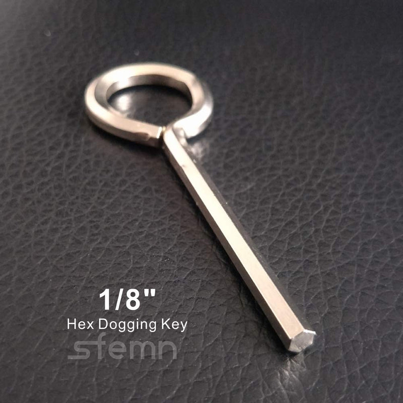  [AUSTRALIA] - 1/8” Standard Hex Dogging Key with Full Loop, Allen Wrench Door Key for Push Bar Panic Exit Devices, Solid Metal - 10 Packs Original version