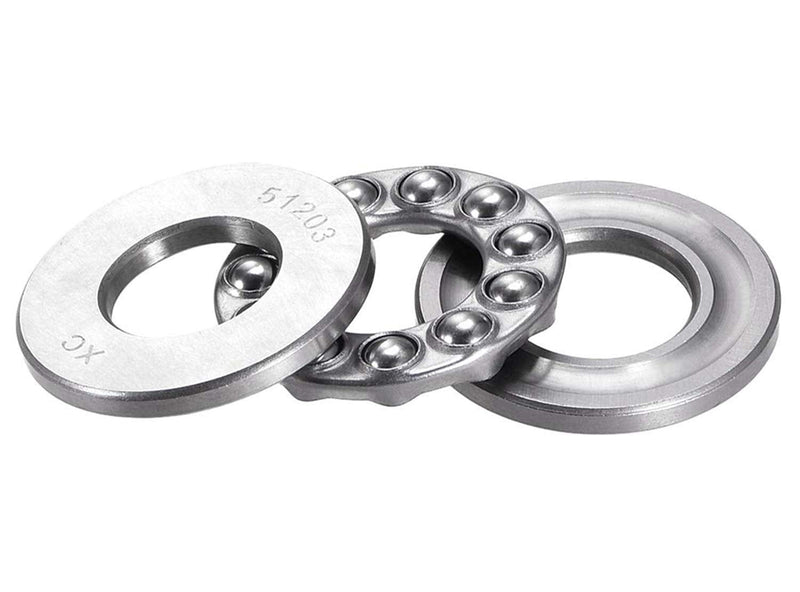  [AUSTRALIA] - XMHF 2Pcs 51203 Carbon Steel Axial Thrust Ball Bearing 17mm x 35mm x 12mm