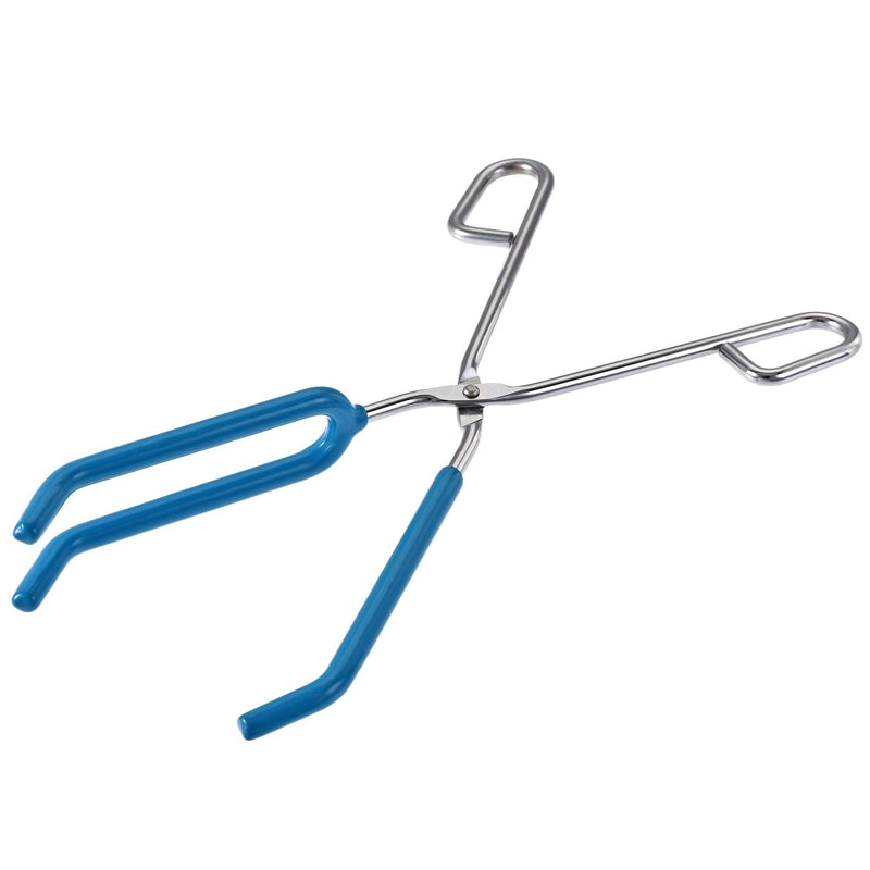  [AUSTRALIA] - uxcell Lab Beaker Tongs 3 Prongs Stainless Steel 11.81-inch Opens Up to 180mm Width Blue