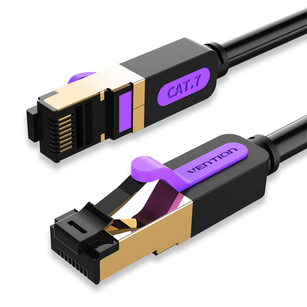  [AUSTRALIA] - VENTION Ethernet Cable 10ft, Cat7 LAN Cable,SFTP High Speed 10Gbps/600MHz Internet Cable (Cat7 Cable) with Gold Plated Plug RJ45 Connectors,Computer Network Cable for Router, Modem,PC,Laptop(10FT/3M)