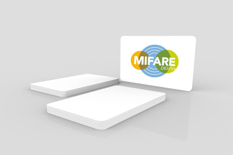  [AUSTRALIA] - NXP Mifare DESFire EV1 4K ISO PVC Card, Blank White, Gloss Finish (Pack of 10)