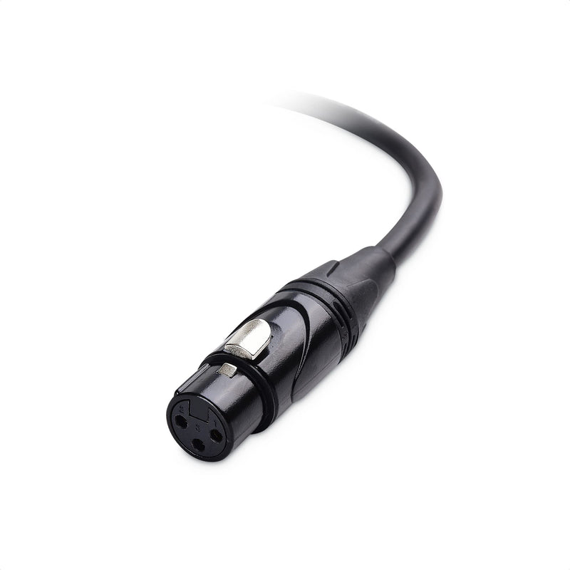  [AUSTRALIA] - Cable Matters 2-Pack 5 Pin to 3 Pin DMX Lighting Cable 6 Inches (5-Pin Male to 3-Pin Female XLR Cable, 3 Pin to 5 Pin DMX Adapter Cable) in Black