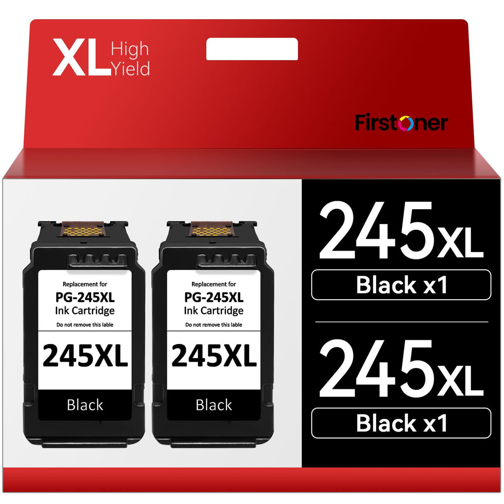  [AUSTRALIA] - 245XL PG-245XL Black Ink Cartridge for Canon 245 PG-245 PG245 XL Compatible with Canon Pixma TR4500 TS3122 MG2522 TR4520 MX492 MG2500 MX490 TR4522 TS202 TS3320 TS3120 TS3100 Printer(2 Black, PG245XL)