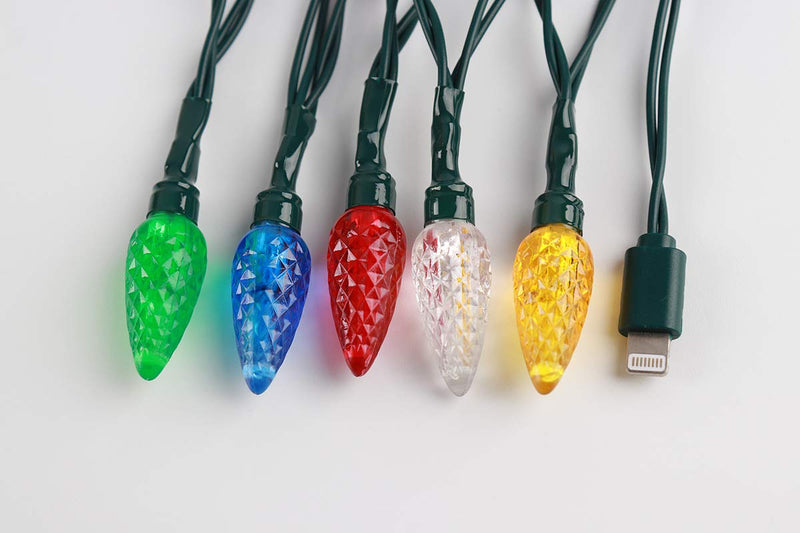  [AUSTRALIA] - YAGE Tale LED Christmas Lights Charging Cable,USB and Bulb Charger,50inch 10led Multicolor Available with Phone 5,6,7,8,X,XR,XS,XS Max,11,11Pro,11Pro Max,SE2,12mini,12,12Pro,12Pro Max etc(1pcs) Multicolor-1pcs