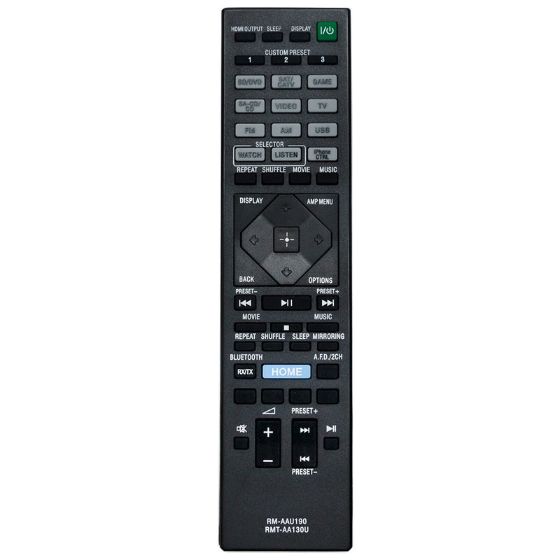  [AUSTRALIA] - RM-AAU190 RM-AA130U Replacement Remote Control Commander fit for Sony Home Theatre Audio Video AV Receiver STR-DH750 STR-DN1060 STR-DH550 STR-DN860 STRDH750 STRDN1060 STRDH550 STRDN860