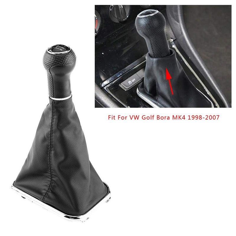  [AUSTRALIA] - Miyinla 6 Speed Car Gear Shift Knob Stick Gaiter Boot Frame Kit Dust-Proof Cover Gaiter Boot Cover Replacement Kit 1 Pc