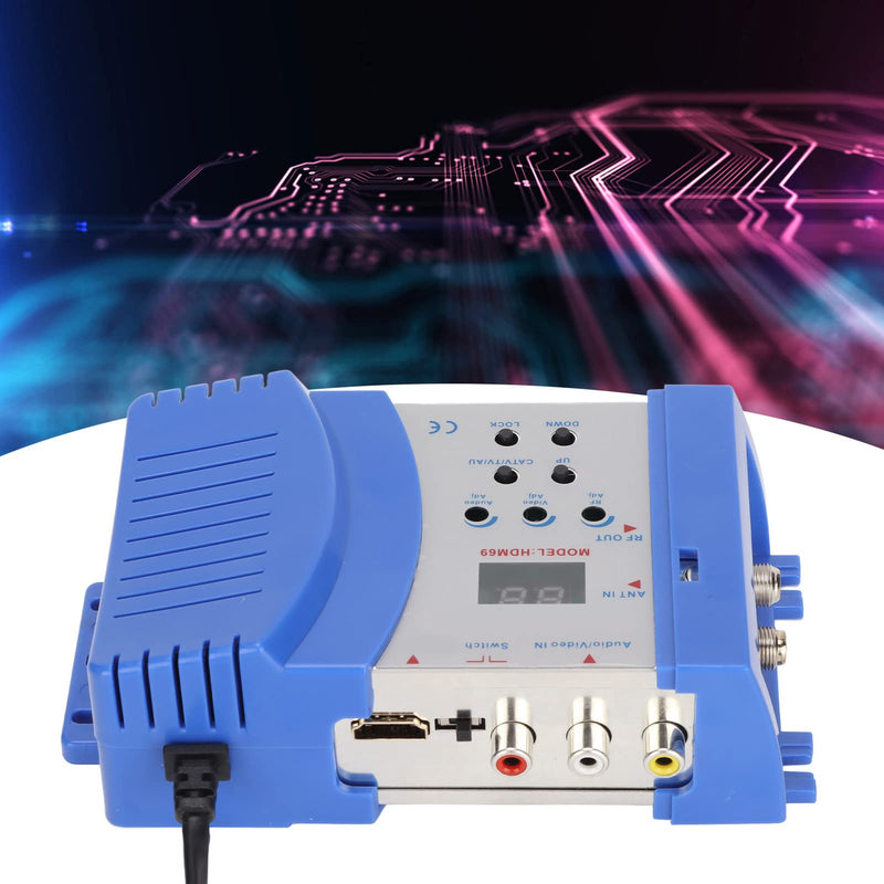  [AUSTRALIA] - Tangxi HDMI Modulator RF Modulator for PAL NTSC Format, Composite VHF UHF AV to RF Converter, RF Modulator TV Switch Audio Video RCA Converter for Home TV(F Female) F Female