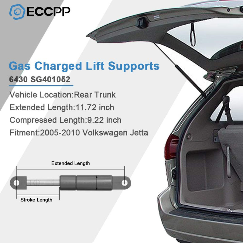ECCPP 2pcs Rear Trunk Lift Supports Struts Rods Shocks for Volkswagen Jetta 2005-2010 - LeoForward Australia