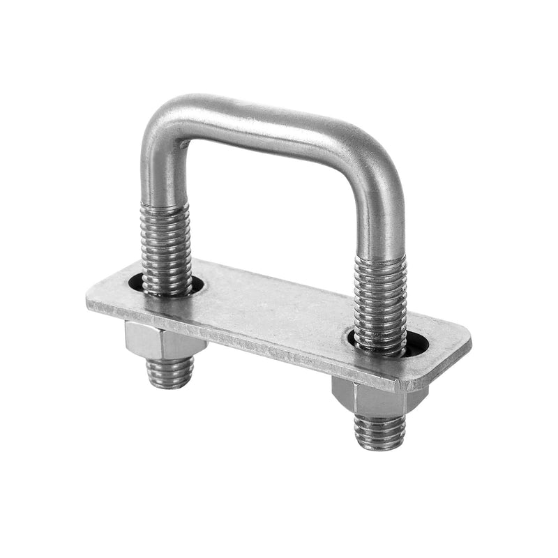 [AUSTRALIA] - 4Pack Square U-Bolts 1-1/4"(30mm) Inner Width, 304 Stainless Steel U Bolts M8 with Washers & Nuts for Replacement Parts and Accessories for Ski Boat, Fishing Boat or Sailboat Trailer
