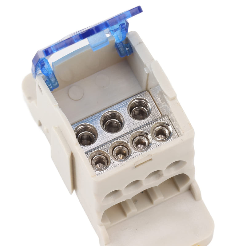  [AUSTRALIA] - Power Junction Box DIN Rail Electrical Terminal Block Connector Distribution Box AC DC1000V (80A) 80A