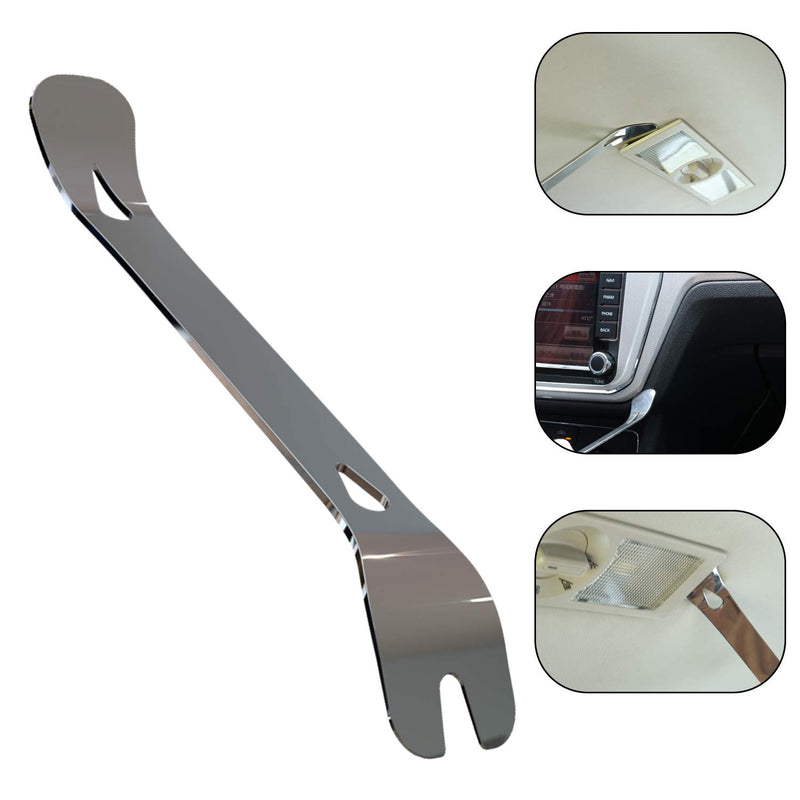  [AUSTRALIA] - LivTee Stainless Steel Car Audio Disassembly Tool Rocker, Automobile Instrument Door Panel Buckle Removal Metal Screwdriver Crowbar