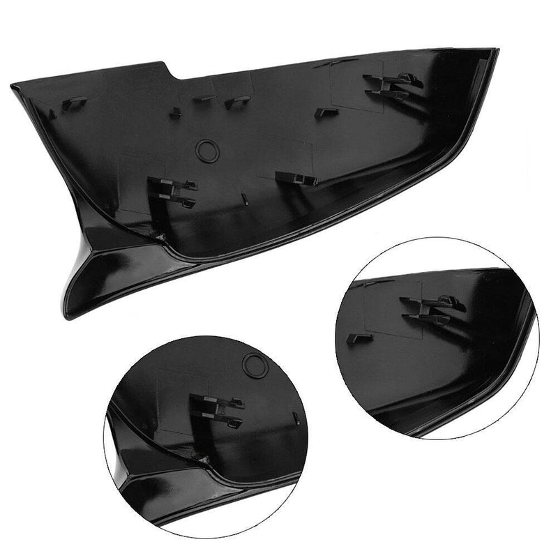 Door Mirror Covers,Glossy Black Mirror Cover Caps Replacement Side Mirror Caps for BMW BMW F20 F22 F23 F30 F31 F32 F33 F36 F87 M2 X1 E84 (Gloss Black) - LeoForward Australia