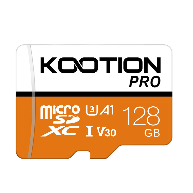  [AUSTRALIA] - KOOTION 128GB Micro SD Card 3-Pack Ultra MicroSDXC Memory Card UHS-I U3 A1 V30 for 4K UHD & GoPro & Drone & Action Camera, High-Speed Mini SD Card with Adapter for Android Smartphone, Fire Tablet