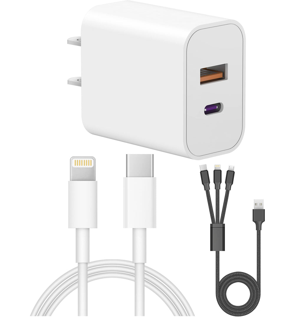  [AUSTRALIA] - iPhone 13 12 Fast Charger[Apple MFi Certified]Lightning Cable 20W USB-C Wall Charger 6FT Cable Compatible with iPhone 13/13Pro/12/12 Pro/Max/11/11Pro/XS/Max/XR/X/8/8Plus,iPad