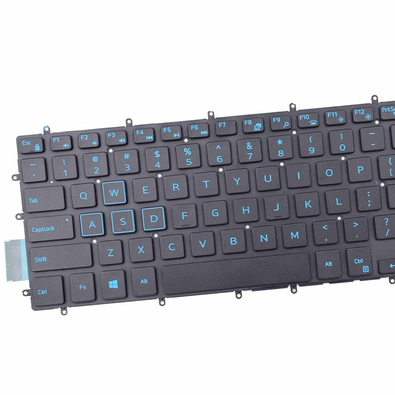  [AUSTRALIA] - TLBTEK Backlight Keyboard Replacement Compatible with Dell Inspiron 15-3580 15-3581 15-3582 15-3583 15-3584 15-3585 15-3590 15-3593 15-5565 15-5567 15-5575 15-5583 15-7566 15-7567 Series Laptop Blue Backlight
