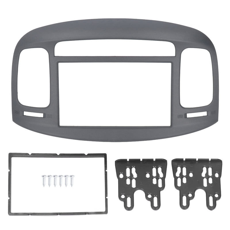  [AUSTRALIA] - 2008 Accent Hatchback Radio Dash Bezel,2007 Accent Dash Bezel Kit,Other supplies,2DIN Car Stereo Radio Fascia Dash Panel DVD Frame ABS Replacement for Accent 2009‑2012