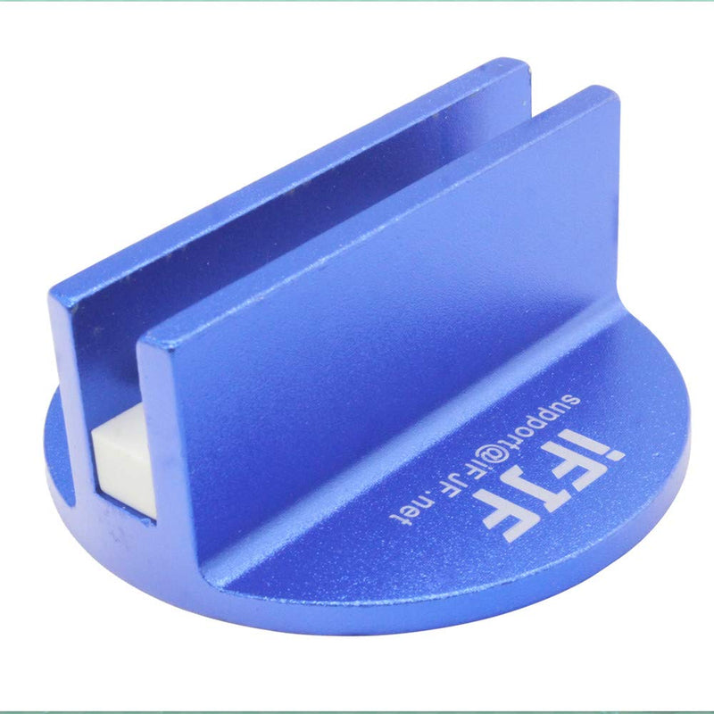  [AUSTRALIA] - Byenins Large Slotted Universal Magnetic Jack Pad Weld Frame Rail Adapter for All Model Cars-blue 1 pcs