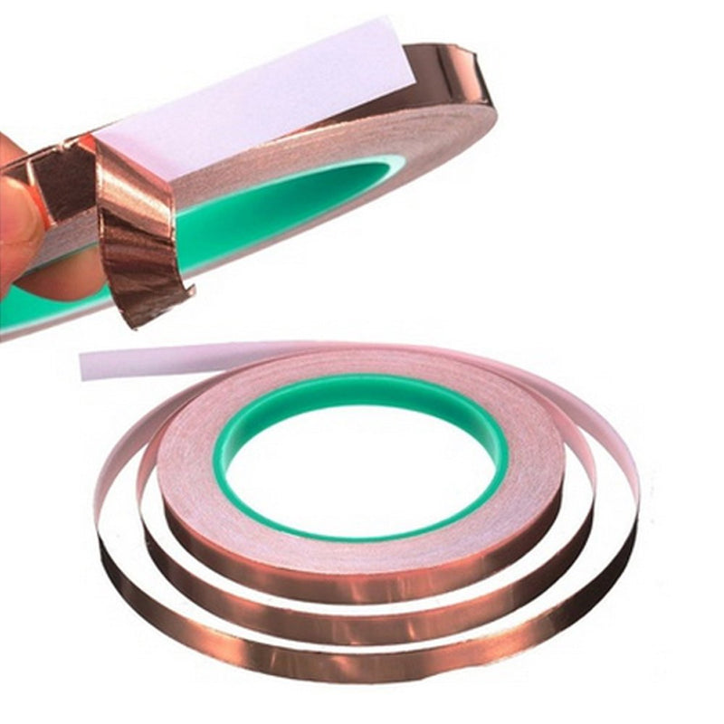  [AUSTRALIA] - Oubaka 4 Pack Copper Foil Tape,Copper Tape Double-Sided Conductive with Adhesive for EMI Shielding,Paper Circuits, Electrical Repairs, Grounding(1/4inch)