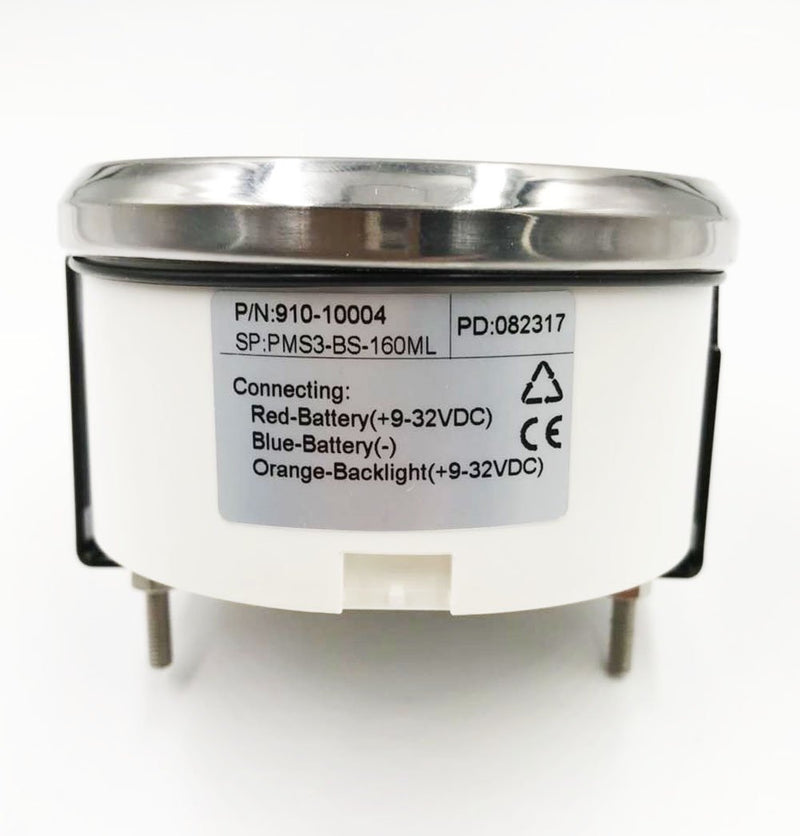  [AUSTRALIA] - SAMDO Waterproof Voltmeters Universal Voltage Gauges Voltage Meters 52mm 8-16V White