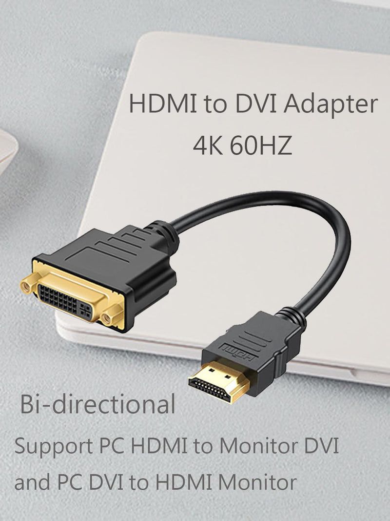  [AUSTRALIA] - Anbear HDMI to DVI Cable, Bi-Directional HDMI Male to DVI-D(24+1) Female Adapter, 4k DVI to HDMI Conveter (10 Pack, DVI-D) 10 Pack