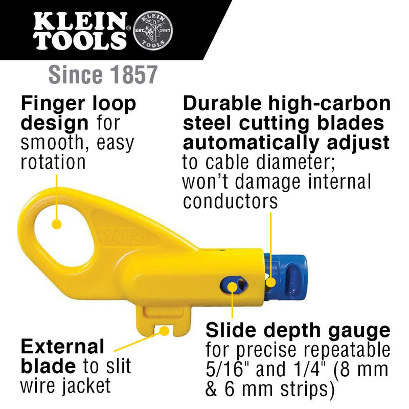 Klein Tools VDV026-212 Twisted Pair Installation Kit with Crimper, Punchdown Tool, Radial Stripper, Data Plugs - LeoForward Australia