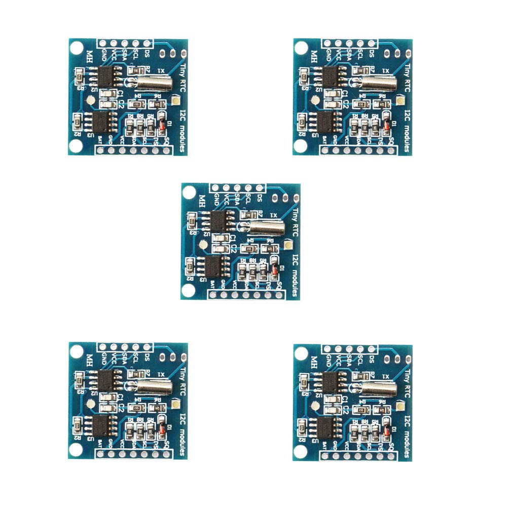  [AUSTRALIA] - Ximimark 5Pcs I2C RTC DS1307 AT24C32 Real Time Clock Module for AVR ARM PIC SMD for Arduino
