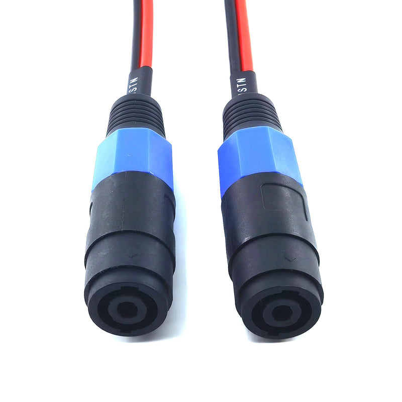  [AUSTRALIA] - WJSTN Banana Plugs to speakon Speaker Adapter Cablespeakon to Banana Plug Cable 12awg 6in/2 Pack
