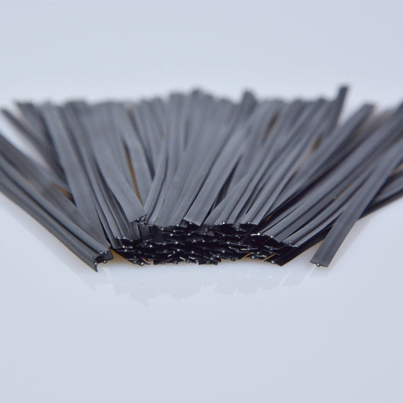  [AUSTRALIA] - Anyumocz 1000 pcs 5 inches Plastic Black Twist Ties for Party Cello Candy Bags Cake Pops (Black)
