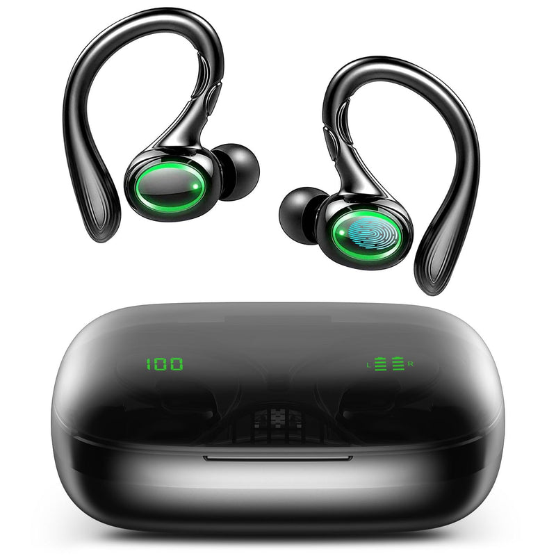  [AUSTRALIA] - BLAST! Wireless Earbuds, 60H Playback Bluetooth 5.3 Headphones,Noise Cancelling Wireless Headphones with LED Battery Display, 4 Mics Clear Call, IPX7 Waterproof Bluetooth Earbuds for Workout Sports