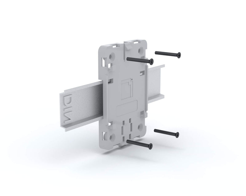  [AUSTRALIA] - MaticBox4 Case for Raspberry Pi 4 – Low Profile, Stackable, Universally Mountable DIN Rail, Automation Friendly, Fan Support (White) White