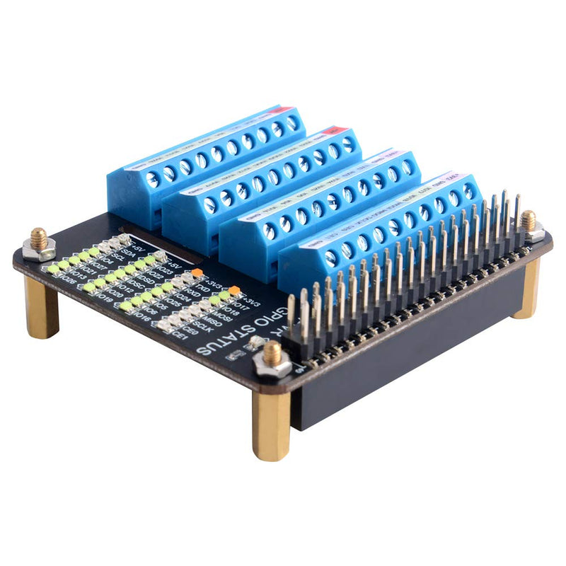  [AUSTRALIA] - Generic Raspberry Pi 4 GPIO Screw Terminal Block Breakout Module, Raspberry Pi GPIO Expansion Board Breakout for Raspberry Pi 4B3B+3B2BB+Pi ZeroPi Zero W