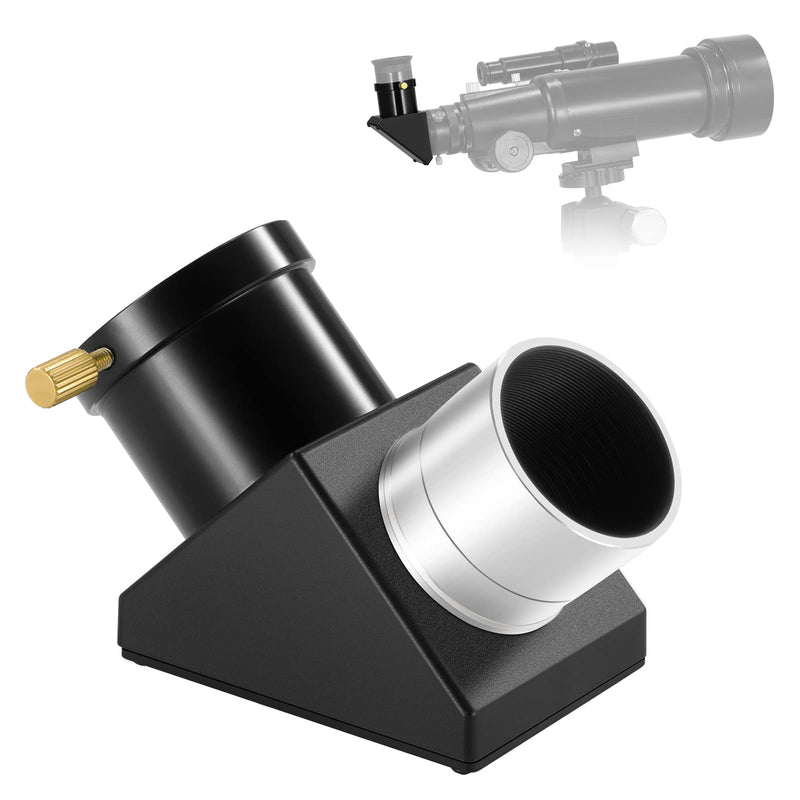  [AUSTRALIA] - NEEWER 1.25" 90° Zenith Diagonal Mirror, Erecting Image Positive Optic Mirror Adapter for Refractor and Catadioptric Astronomical Telescope Eyepiece