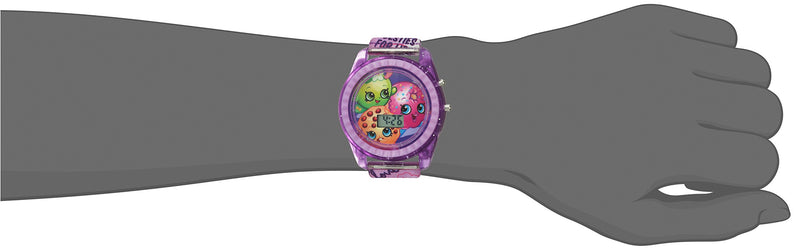 Shopkins Girls' Quartz Watch with Plastic Strap, Purple, 17 (Model: KIN4116) - LeoForward Australia