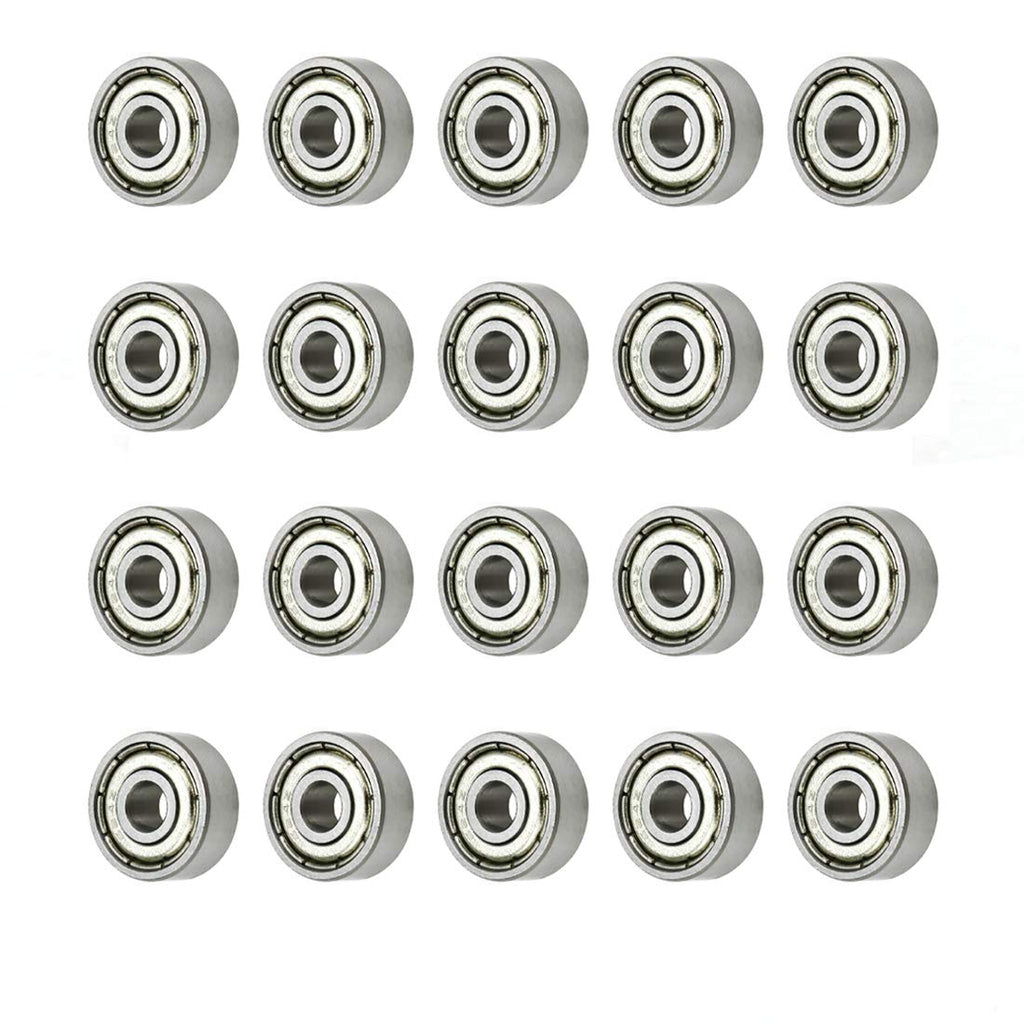  [AUSTRALIA] - Rannb 624ZZ Ball Bearing Double Shielded High Carbon Steel Ball Bearings 4 x 13 x 5mm- 20pcs