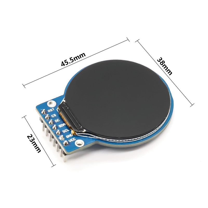  [AUSTRALIA] - ARCELI 3Pcs GC9A01 1.28-Inch Round TFT Display for Arduino, RGB IPS HD 240 x 240 Resolution SPI Interface LCD Display Module for Display Devices, Real-Time Monitoring and Instrument Display 3