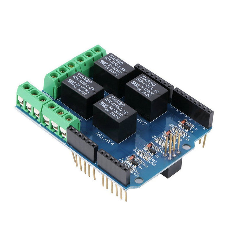  [AUSTRALIA] - HiLetgo 5V 4 Channel Relay Shield for UNO R3 Relay Shield Four Channel Relay Shield for UNO R3