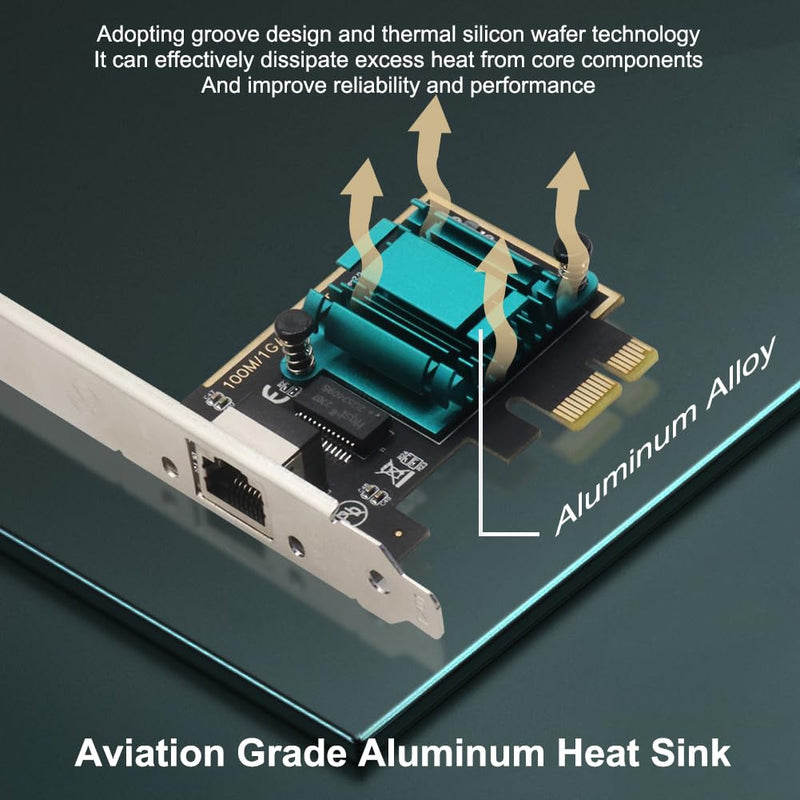  [AUSTRALIA] - 2.5GBase-T PCI Express Card 100M/1G/2.5G PCIE Network Card Gigabit Ethernet Card for PC Compatible with Windows 11/10/8/7/XP and Mac OS RJ45 Adapter 2.5G PCIe Network Card