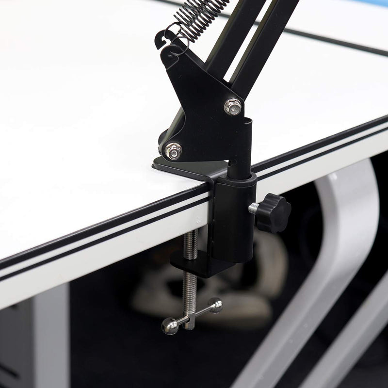  [AUSTRALIA] - RTNLIT Universal C Shape Table Mount Clamp for Microphone Suspension Boom Scissor Arm Stand Holder with Adjustable Positioning Screw, Fits up to 1.77"/4.5cm Desktop Thickness-Black Black